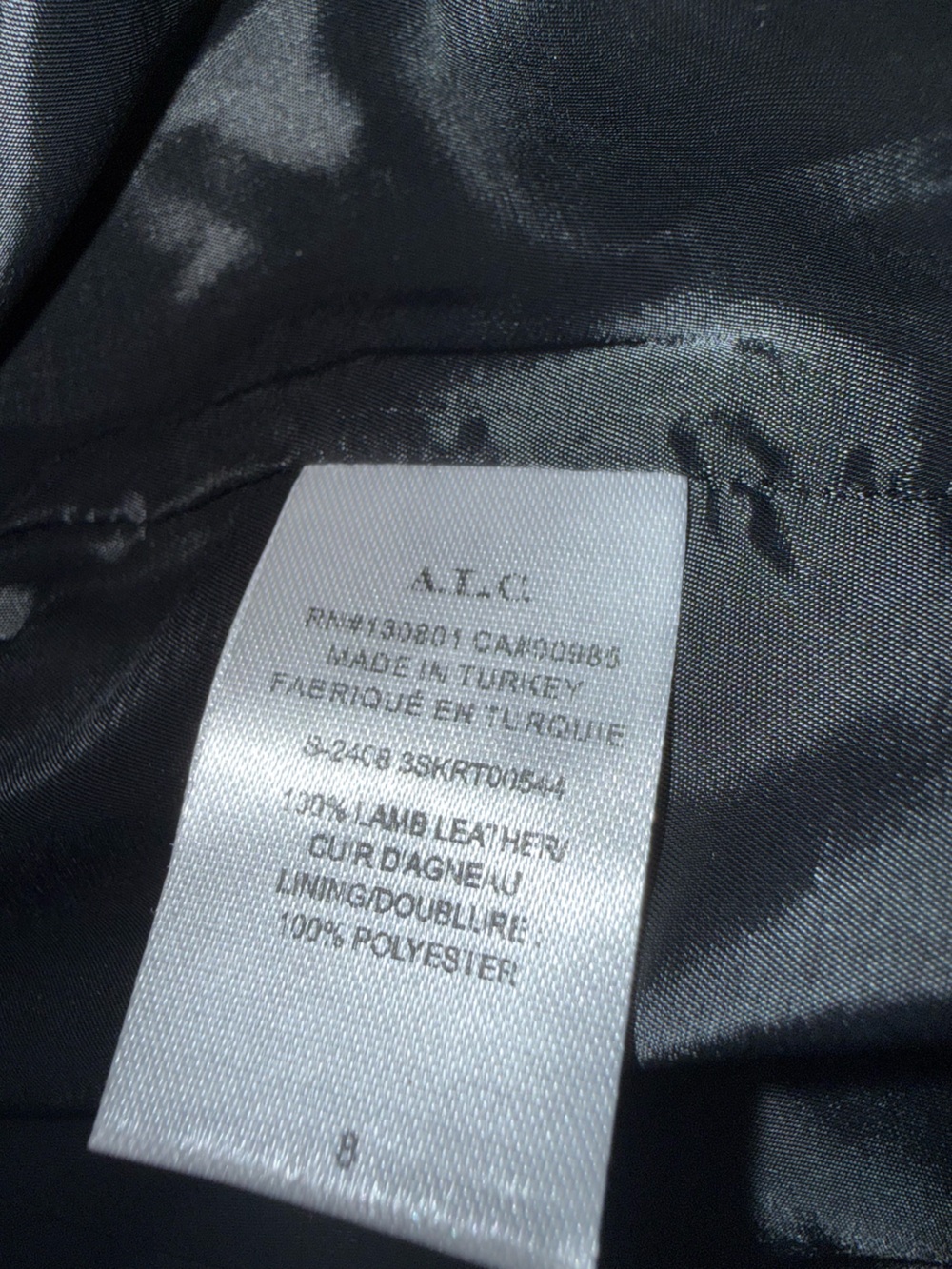 A.L.C. Marta leather skirt NWT - Picture 11 of 12